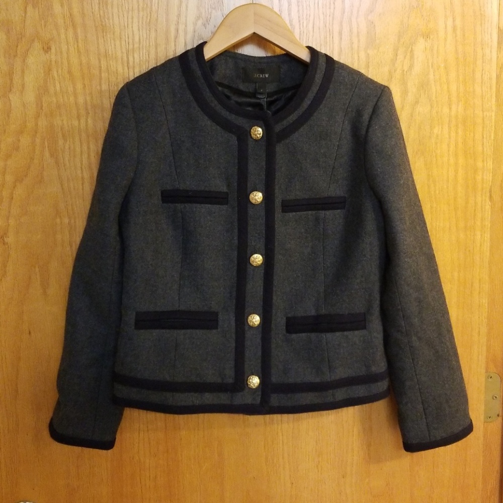 J.Crew Wool Jacket Blazer Size 2